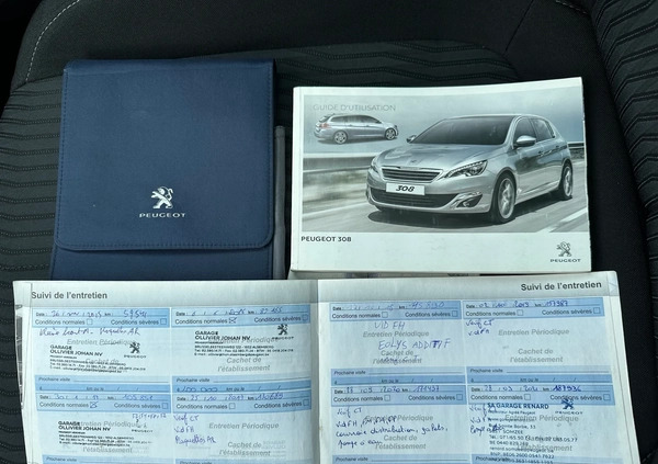 Peugeot 308 cena 23900 przebieg: 218000, rok produkcji 2014 z Góra małe 352